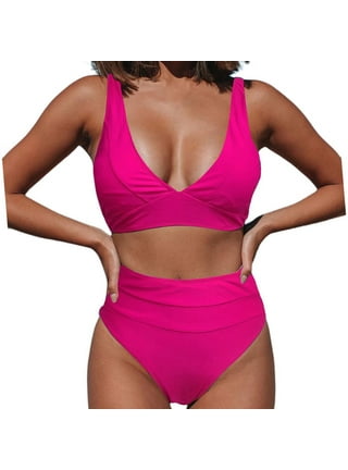 JDEFEG Supportive Bikini Tops for Large Bust Women's Multi Colored