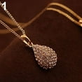 thumbnail image 1 of Women's Fashion Shiny Rhinestone Waterdrop Pendant Long Chain Sweater Necklace, 1 of 7