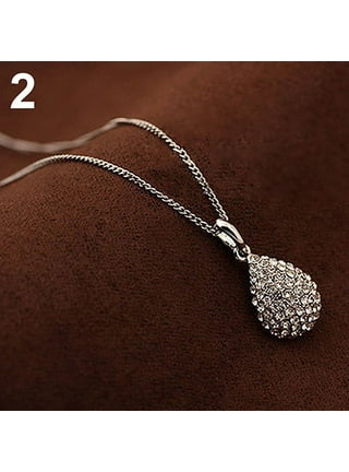 Besufy Adult Necklace Fashion Necklace Cubic Zirconia Inlaid Thin Chain  Women Simple Necklace Jewelry for Party