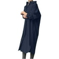 thumbnail image 1 of Women's Fashion Shirt Dress Turndown Collar Loose Long Sleeve Solid Ankle-length Long Dress, 1 of 6