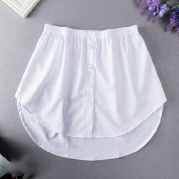 Women's Fashion Shirt Extension Mini Underskirt Stylish Layering Skirt for Casual Wear
