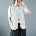 thumbnail image 1 of Women's Fashion Sleeveless Outerwear Vest Lightweight Casual Layering Piece for Everyday Wear, 1 of 3