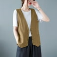 thumbnail image 1 of Women's Fashion Sleeveless Outerwear Vest Lightweight Casual Layering Piece for Everyday Wear, 1 of 3