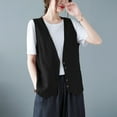 thumbnail image 1 of Women's Fashion Sleeveless Outerwear Vest Lightweight Casual Layering Piece for Everyday Wear, 1 of 3