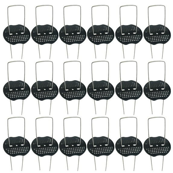 DEMACRIO 50 Sets U-Shaped Ground Nails For Landscaping And Outdoor Fixing 11.8x0.1x0.2in