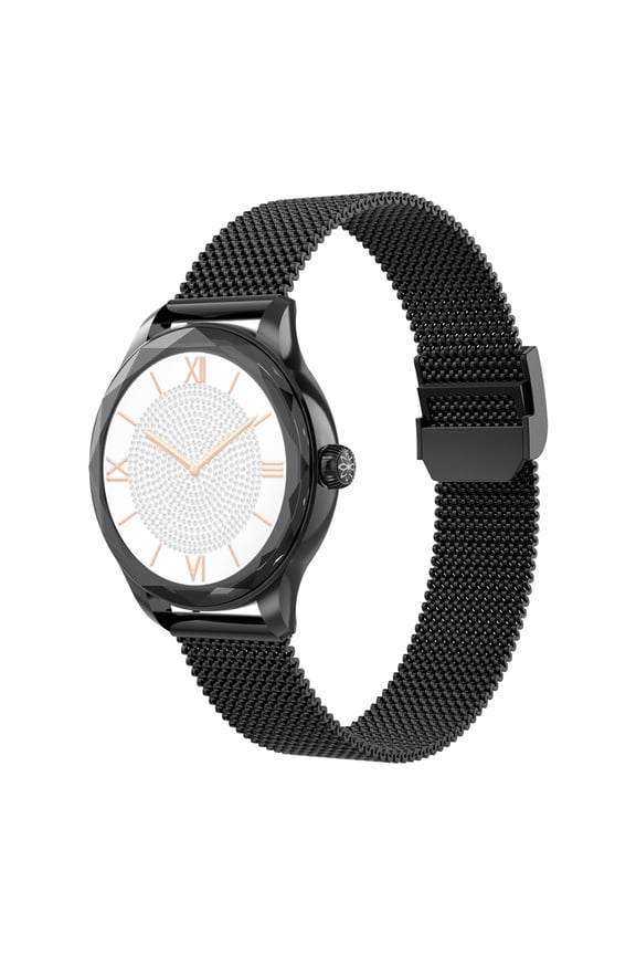 Women's Fashion Smart Watch Bluetooth Call Compatible with Android and Apple Phones with 1.19 inch AMOLED Screen and Two Straps