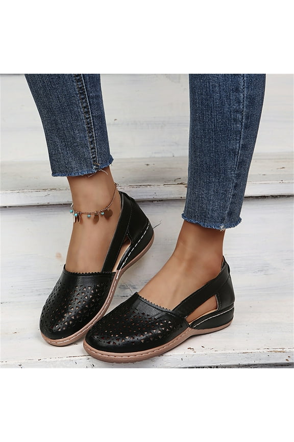 Women's Fashion Sneakers Casual Canvas Sneakers Comfortable Flats Breathable Slip on Loafers Shoes Clearance Sale