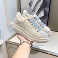 thumbnail image 1 of Women's Fashion Sneakers | Rhinestone & Glitter Decor Platform Shoes for Wedding, Party & Evening Events, 1 of 8