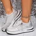 thumbnail image 1 of Women's Fashion Sneakers Tennis Shoes Women Platform Casual Breathable Walking Shoes Clearance Sale, 1 of 6