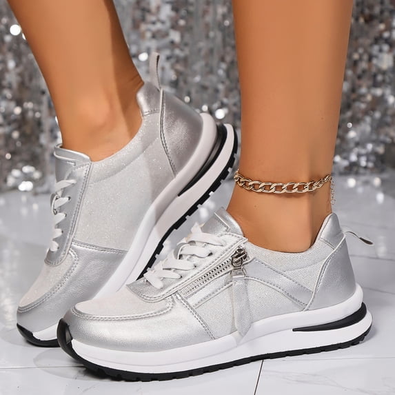 Women's Fashion Sneakers Tennis Shoes Women Platform Casual Breathable Walking Shoes Clearance Sale