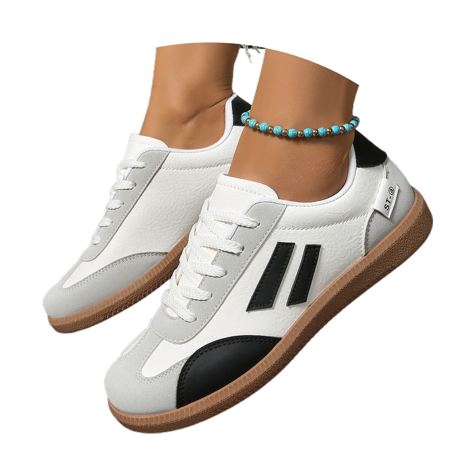 Amazon.com | LUCKY STEP Women Women\'s Fashion Sneakers Low Top Retro Casual Running Walking Shoes main image 1