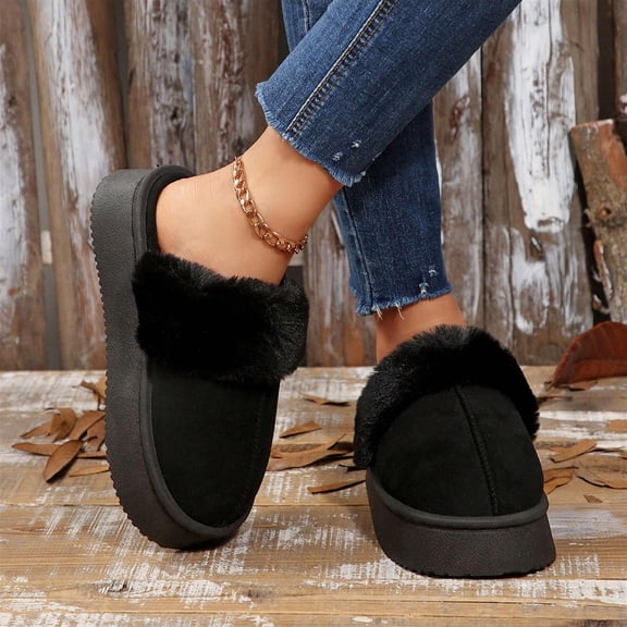 Women's Fashion Snow Booties - Padded Cotton Material, Thick Sole for Warmth & Comfort, Sleek Design with Slight Height Increase, 2026 Winter Release