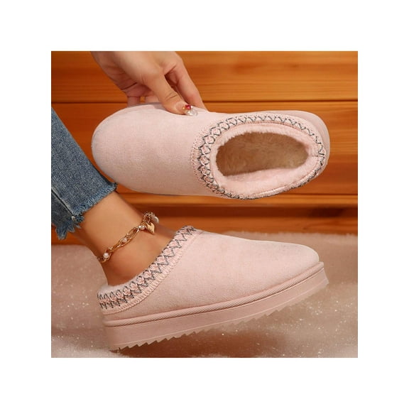 Women's Fashion Snow Boots Thickened Flat Anti-Slip Outdoor Winter Warm Boots for Women