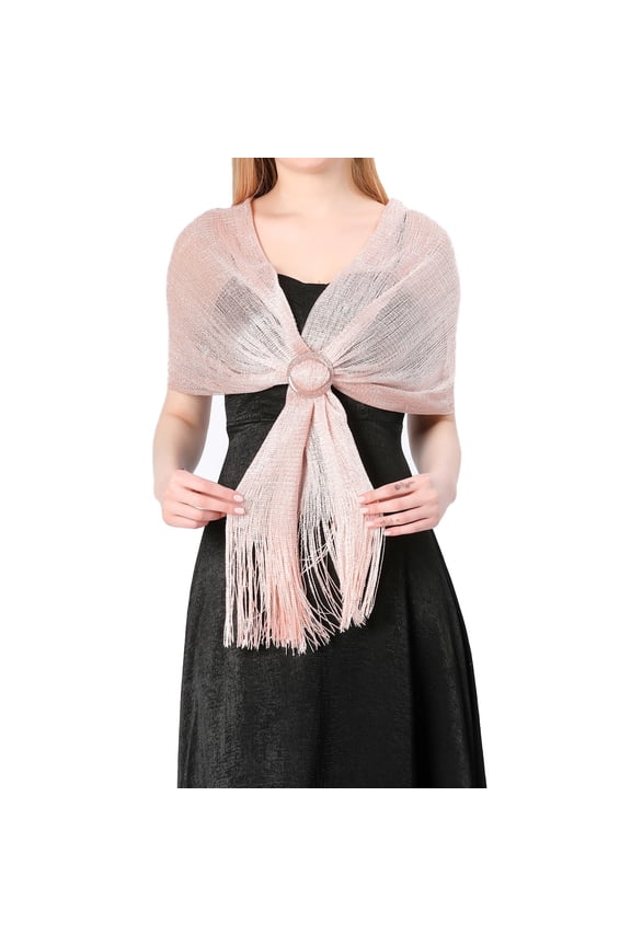 Women's Fashion Solid Color Buckle Shiny Metal Shawl Scarf Pocket Shawl Wraps for Women Shawls for Summer Cloaks for Women Hooded for Evening Dresses Wool for Women Winter Sequin Kimono Extra Large