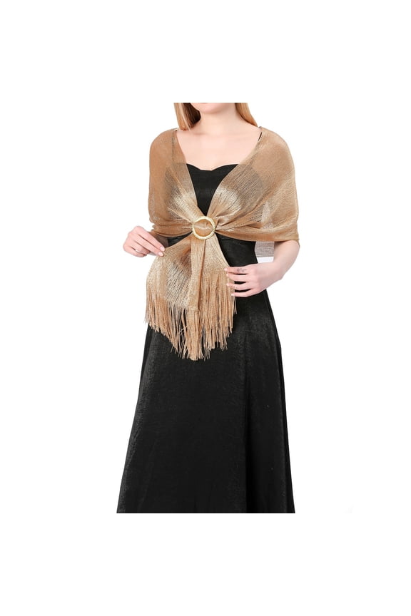Women's Fashion Solid Color Buckle Shiny Metal Shawl Scarf Pocket Shawl Wraps for Women Shawls for Summer Cloaks for Women Hooded for Evening Dresses Wool for Women Winter Sequin Kimono Extra Large