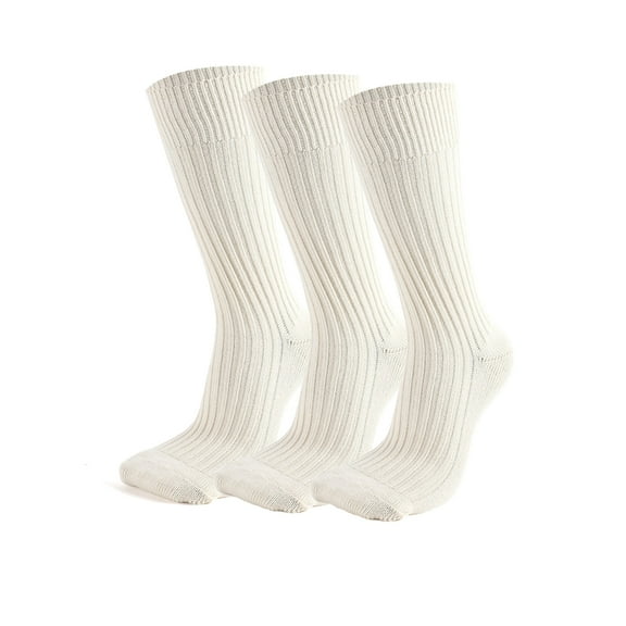 Women's Fashion Solid Color Cotton Socks, Candy Color Ribbed Socks, 3 Pairs