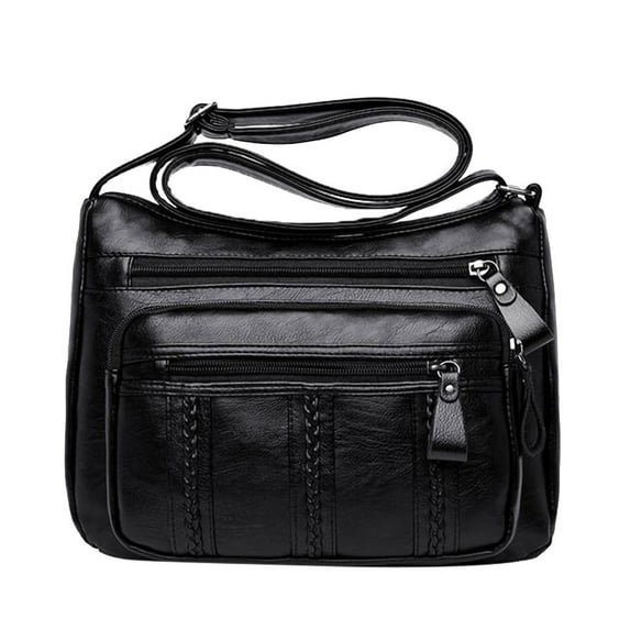 Women's Fashion Solid Color Messenger Bag Casual Handbag Wild Shoulder Bag