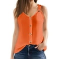 thumbnail image 1 of Women's Fashion Solid Color Sleeveless T Shirt Top, 1 of 1