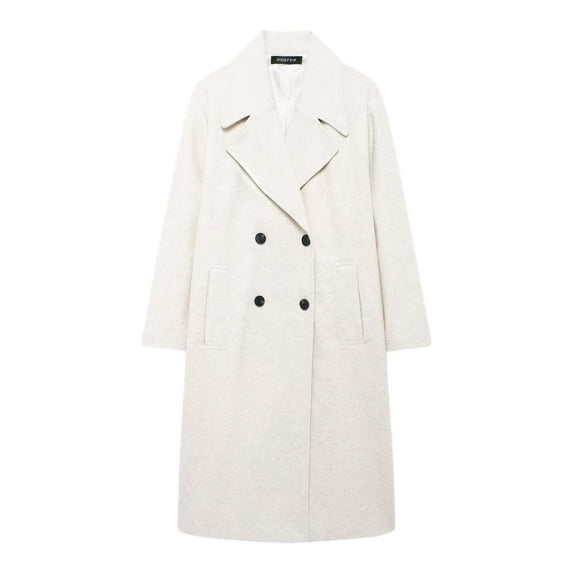 Women's Fashion Solid Color Soft Loose Wool Coat Jacket Ladies Silk Winter Jackets Girls Wool Blend Coat Woolen Coat Women Hiking Winter Jackets Quarter Length Womens Women Warm Winter Jackets Ladies