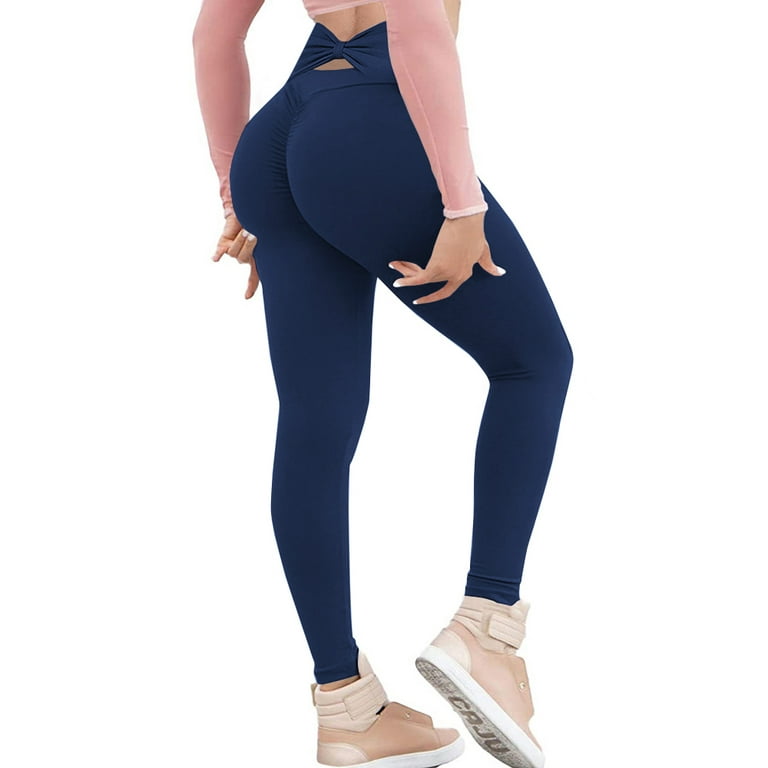 Women's New Solid Color Tight Yoga Pants Stretch Leggings Pants 