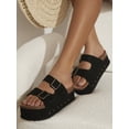 thumbnail image 1 of Women‘s Fashion Solid Color Wedge Heel Platform Sandals, 1 of 6