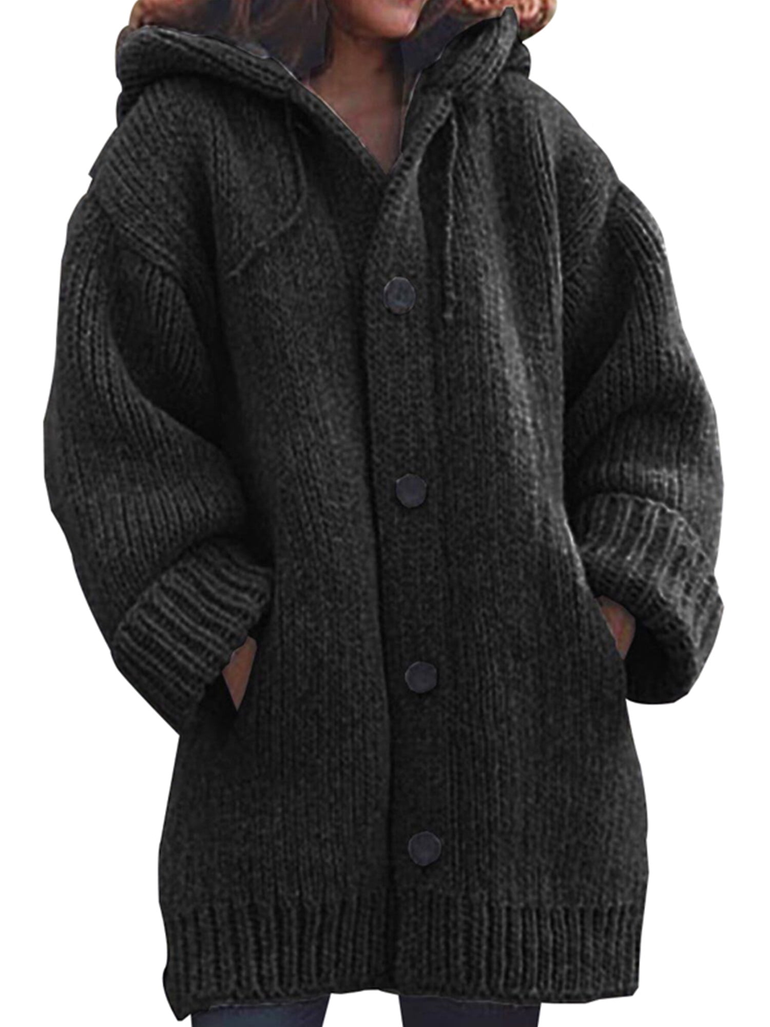 New Women's Solid Color Knitwear Women's Coat Sweater