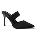 thumbnail image 1 of Elecsop Black Heels, Sexy Pointed Closed Toe High Heels, Dressy Comfortable Breathable Lightweight Knit Slip On Stiletto Heels Slingback for Evening Prom, Party, Work, Holiday (3.66 In), 1 of 6