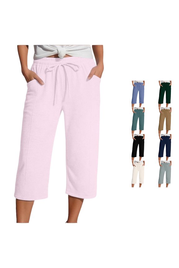 Women's Fashion Straight Leg High Waist Sports Loose Pants for Everyday Comfort