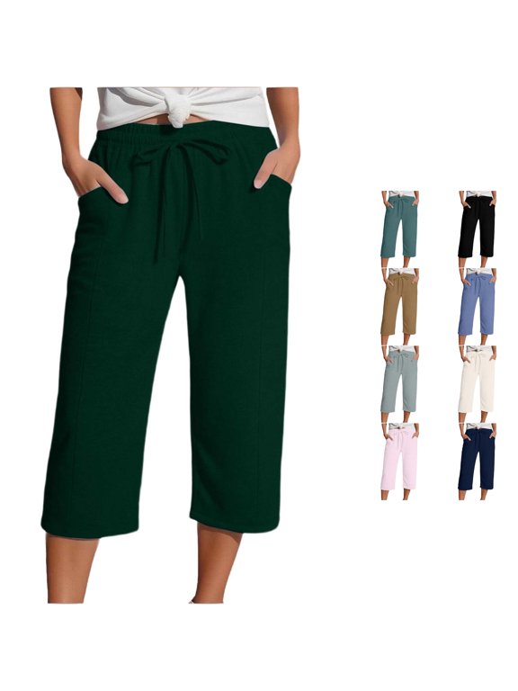 Women's Fashion Straight Leg High Waist Sports Loose Pants for Everyday Comfort