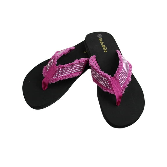 Women's Fashion Strap Casual Thongs Flat Flip Flop Light Weight Sparkling Sandal Flip Flops Slipper