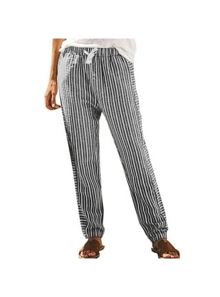 Striped Elasticated Waist Pants