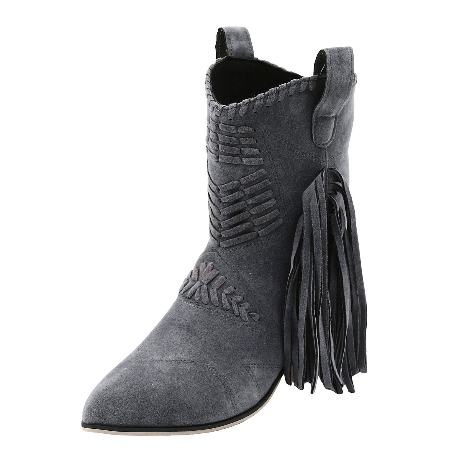 Milwaukee Leather Women’s Spiked Platform Boots – Black Synthetic Leather With Side Zipper, 5” Heel