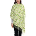 thumbnail image 1 of Women's Fashion Tassel Scarf, Cartoon Green Christmas Tree Long Shawl, Lightweight and Warm, 1 of 9