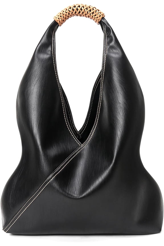 Women's Fashion Tote Bag Genuine Leather Designer Top Handle Handbag Hobo Bag Work Shoulder Purse with Magnetic Buckle