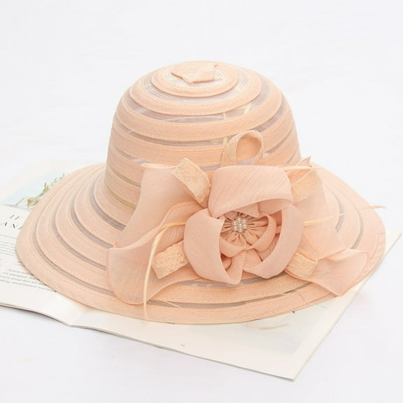 Women's Fashion Wide Brim Sun Hat With Lace Flower Detail Foldable Beach Cap Summer Outdoor Hat Gravedigger Hat Hats for Men Women Summer Hats Exploring Hat Hat Visor Boys Beach Hat Dominoes Visor