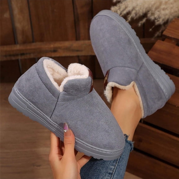 Women's Fashion Winter Boots - Comfortable Fleece Lined with Thick Traction Sole for Women