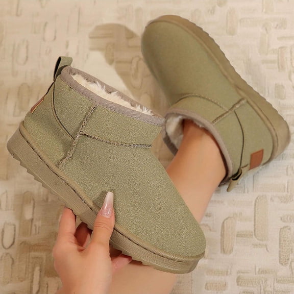 Women's Fashion Winter Boots - Cozy Fleece Lined with Durable Traction Sole