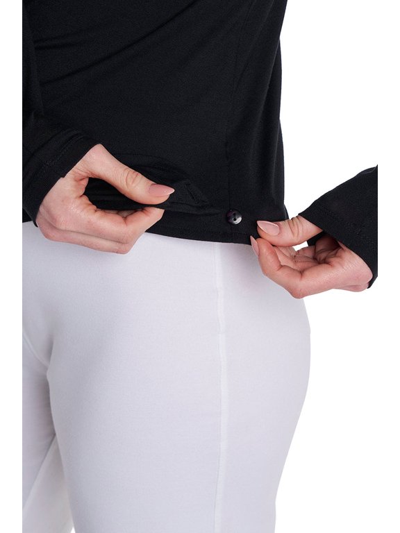 Women's Fashion Wrap - UPF 50+ Sun Protection - Vrae in Black