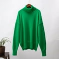 thumbnail image 1 of Women's Fashionable All-match Solid Color Turtleneck Sweater, 1 of 10