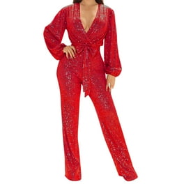 Sexy Deep V Collar Solid Color Sleeveless Jumpsuit With Pockets Sexy Deep V Collar Solid Color Sleeveless Jumpsuit With Pockets