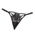 thumbnail image 1 of Women's Fashionable And Spicy Embroidered Seamless Embroidery Sexy Thong Underwear, 1 of 2