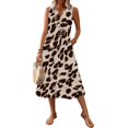 thumbnail image 1 of Women's Fashionable Casual Retro Printed Dress, 1 of 6