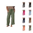 thumbnail image 1 of Casual Pants for Womens Wide Leg Pants Women's Fashionable Casual Trousers Solid Drawstring Wide Leg Sweatpants for Everyday Wear, 1 of 5