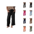 thumbnail image 1 of Casual Pants for Womens Wide Leg Pants Women's Fashionable Casual Trousers Solid Drawstring Wide Leg Sweatpants for Everyday Wear, 1 of 5