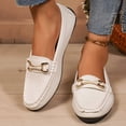 thumbnail image 1 of Women's Fashionable Casual Versatile Loafers Shallow Opening Breathable Solid Color Flat Soft Sole One-Foot Shoes Classic Clog Senior Front Gifts, 1 of 9