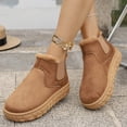 thumbnail image 1 of Women's Fashionable Casual Versatile Plus Size Fleece Lined Thick Warm Winter Snow Boots For All Day Comfort Style, 1 of 9