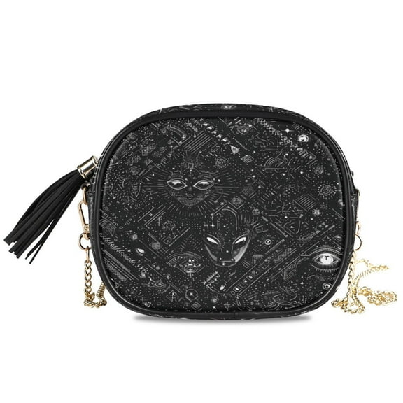 Women's Fashionable Crossbody Chain Shoulder Bag Alien Vector