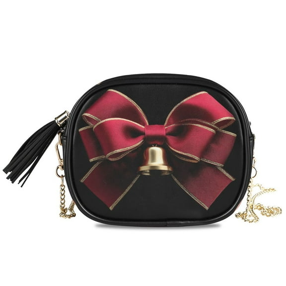 Women's Fashionable Crossbody Chain Shoulder Bag Gold Bell