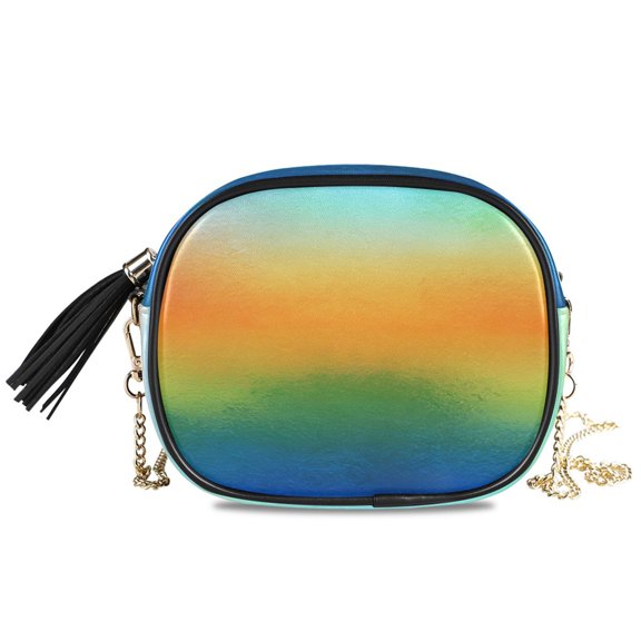 Women's Fashionable Crossbody Chain Shoulder Bag Vibrant Colors