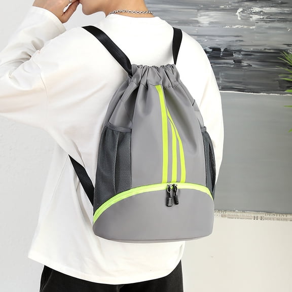 Women's Fashionable Drawstring Bag For Travel Backpack,Dark Blue